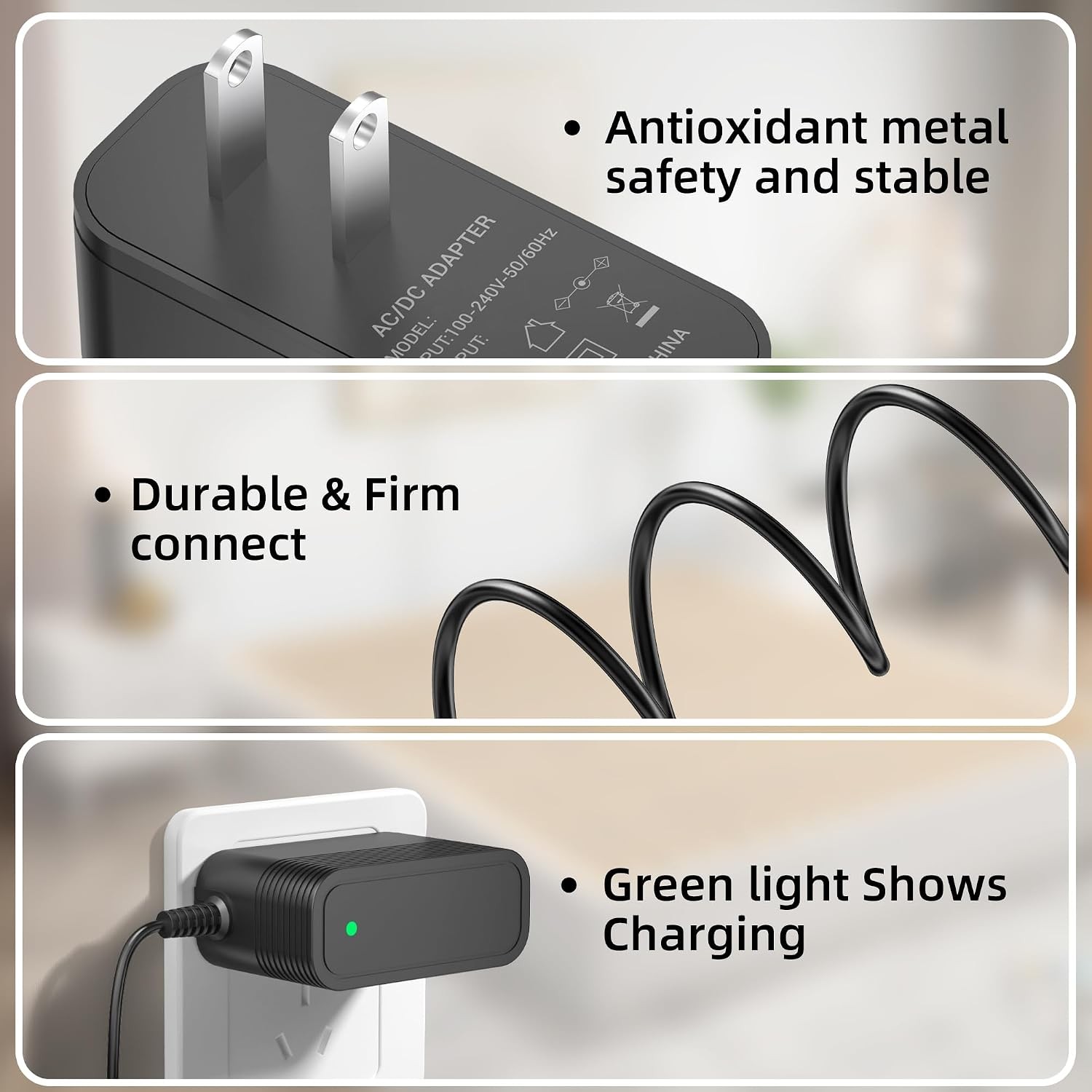 2V WYBOT C1 & C2 Cordless Robotic Pool Cleaner Charger Adapter 25.2V Power
