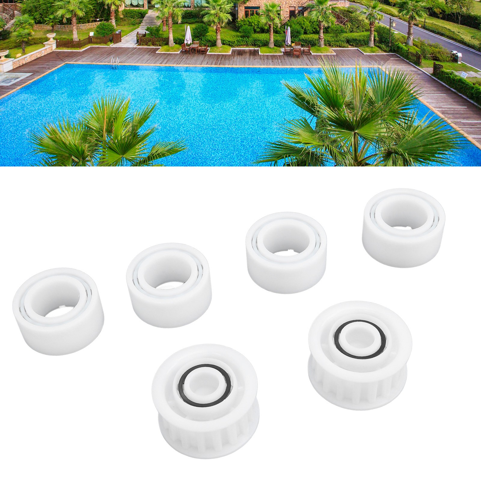 4 Pack Pool Cleaner Guide Wheels Durable For Dolphin Easy To Use