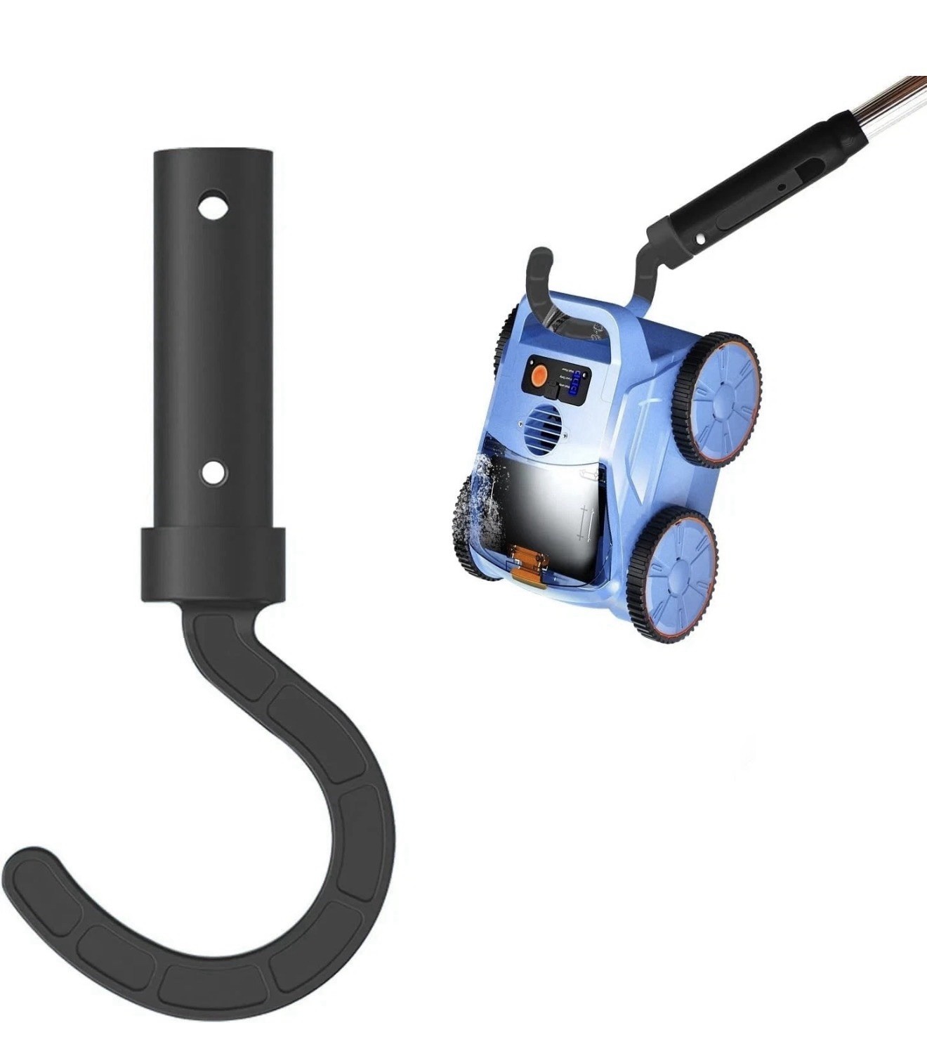 Black Hook for All Robotic Pool Cleaner, Seauto Pool Accessories Hook