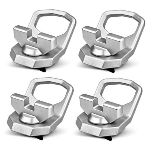 Set of 4 Lock & Ride Max D-Rings – Silver Polaris Xpedition – Fits 2024-2025