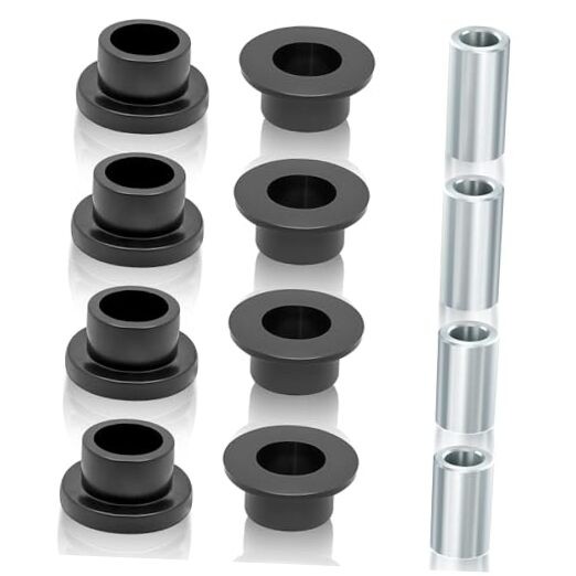 12 Pcs Shock Absorber Bushings Bearings Kit Gasket Front and Rear Sleeve Kit