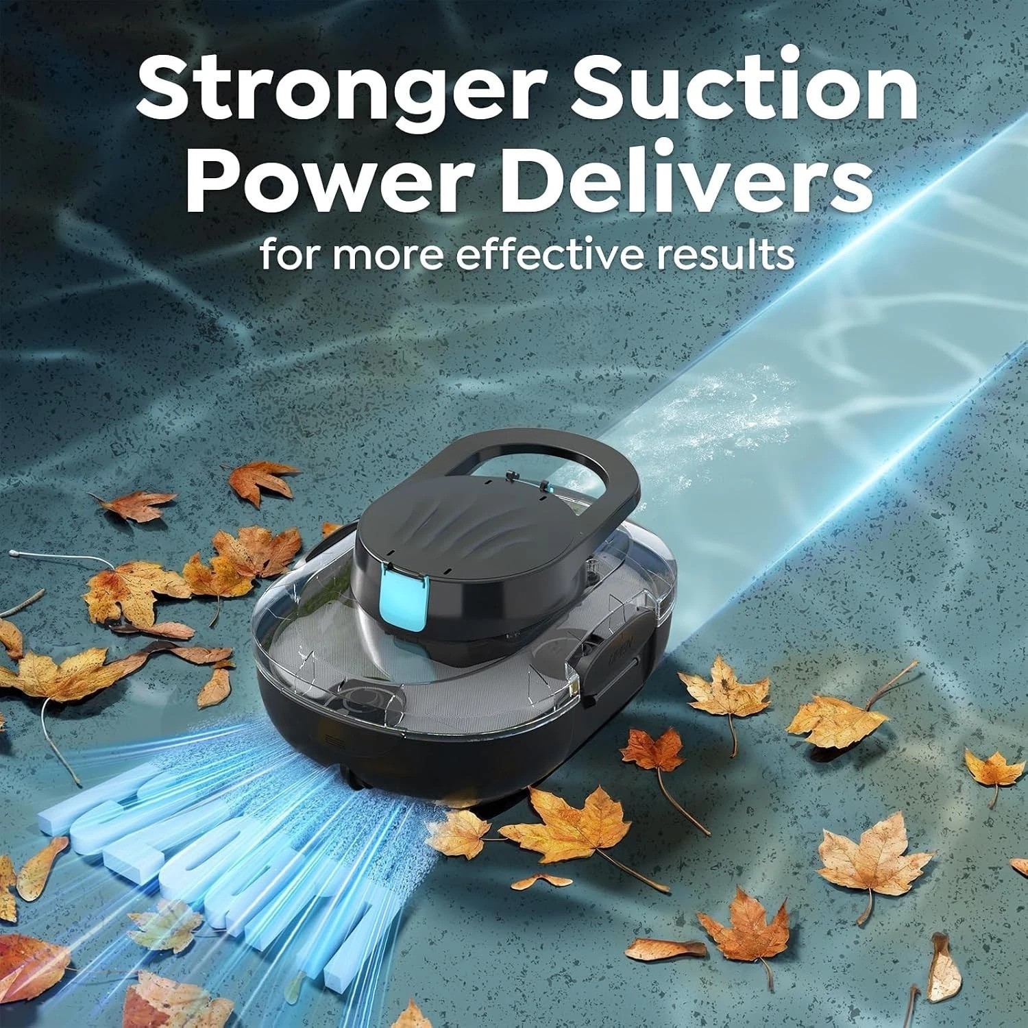 130-Minute Runtime Cordless Pool Cleaner for Effortless Cleaning – Self-Parking