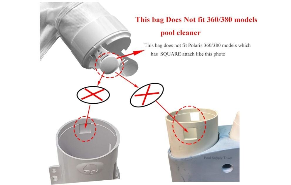 Pack Of 2 Original Genuine Polaris Pool Cleaner Part All Purpose Bag Replacement