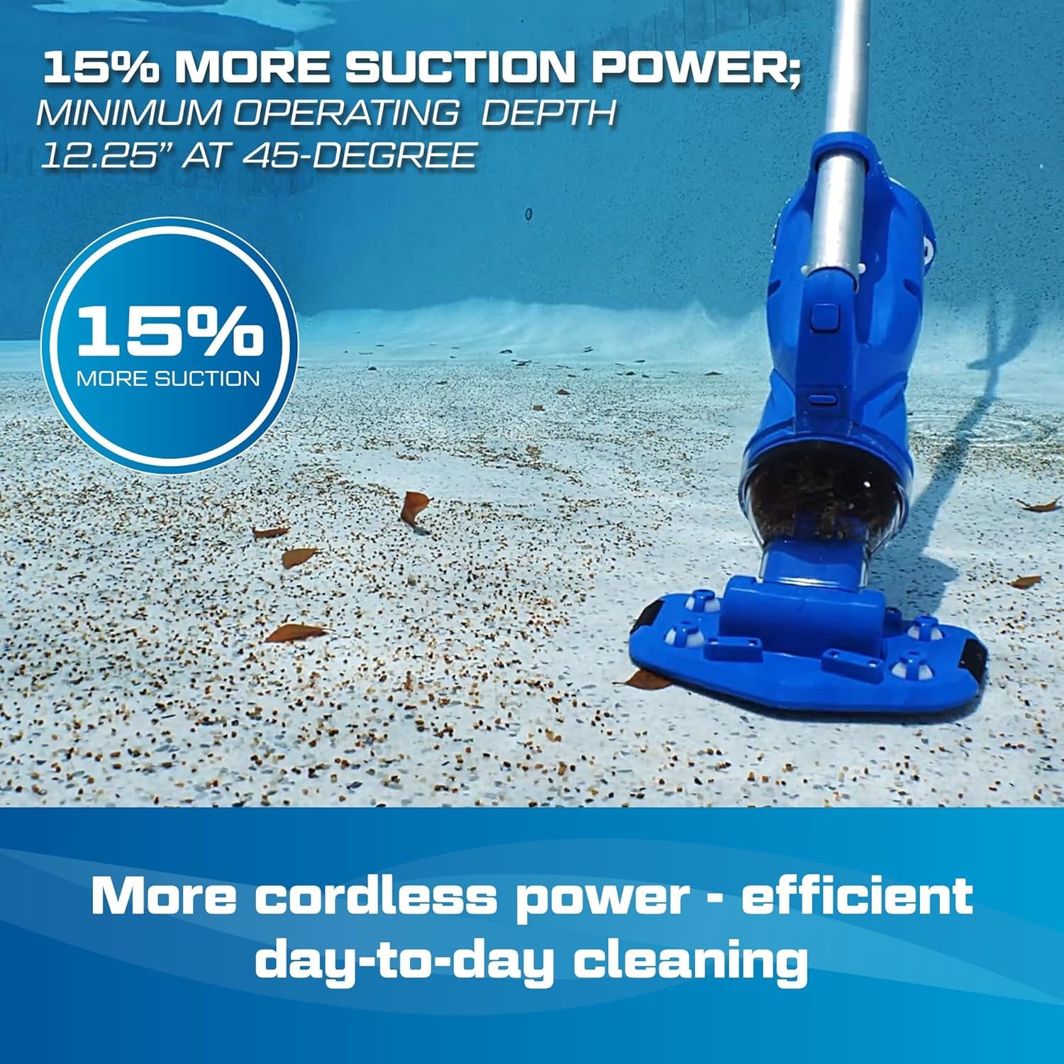 POOL BLASTER Catfish (Gen 2) Cordless Spa & Hot Tub Vacuum, More Power & Capacit