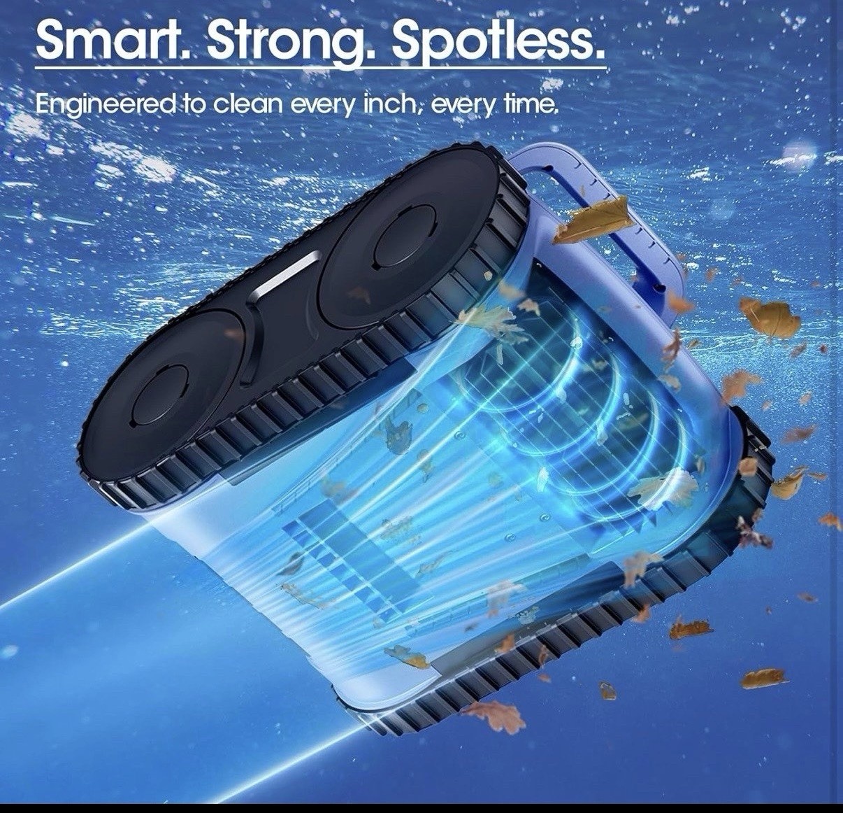 RERIOU SAT20 Robotic Pool Vacuum, Cordless, Wall & Floor Cleaner