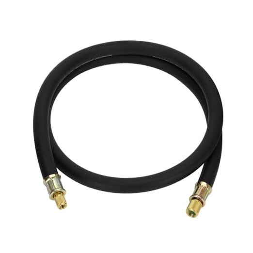 High Flow HVAC Vacuum Hose 1/2&Prime; ID – 3/8&Prime; to 1/4&Prime; Fittings, 6FT Refrigerant