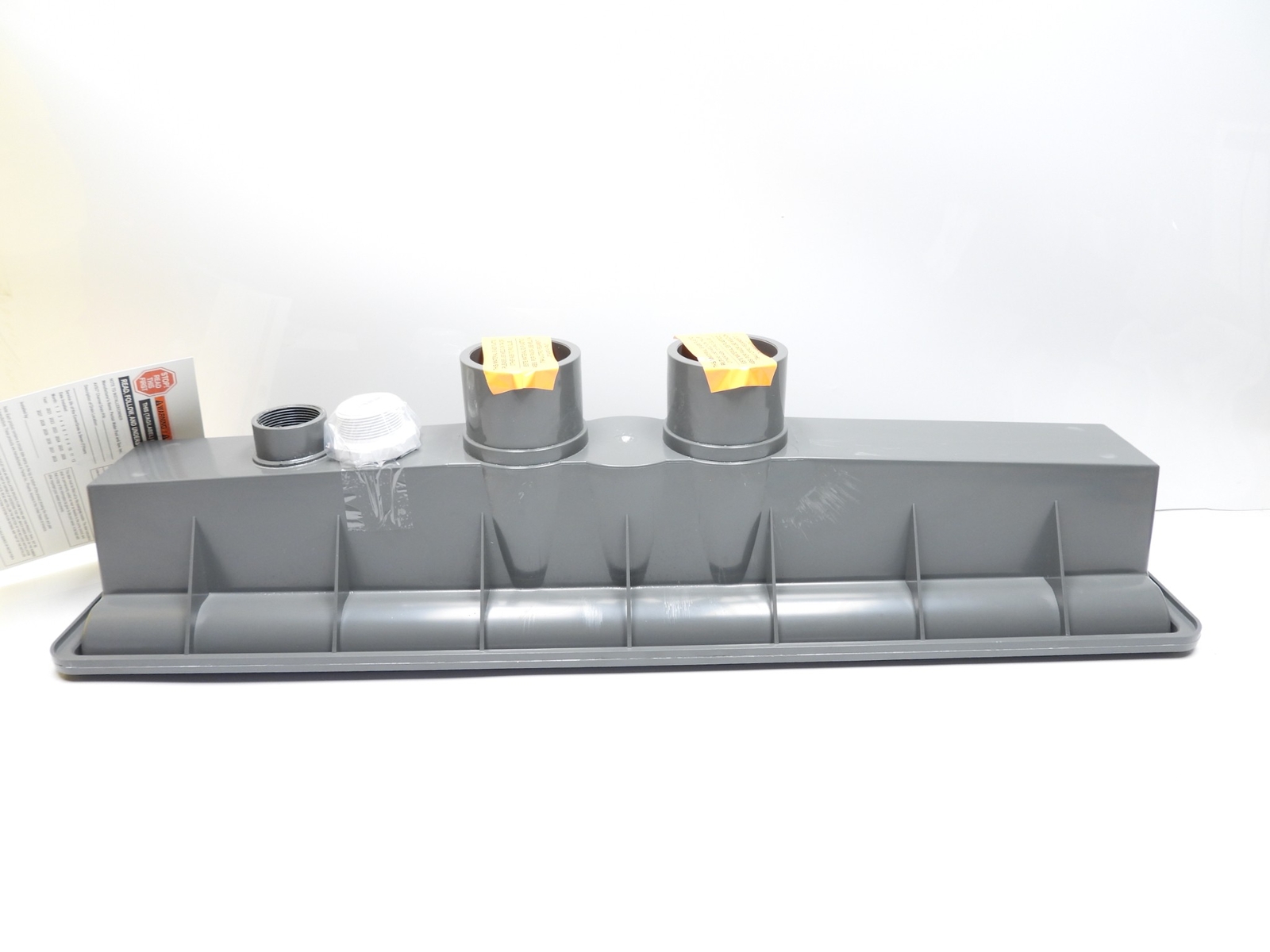 A&A AVSC 571911 Dual Suction Top Panel Drain Dark Gray w/ 1-1/2&Prime; Hydrostatic Re