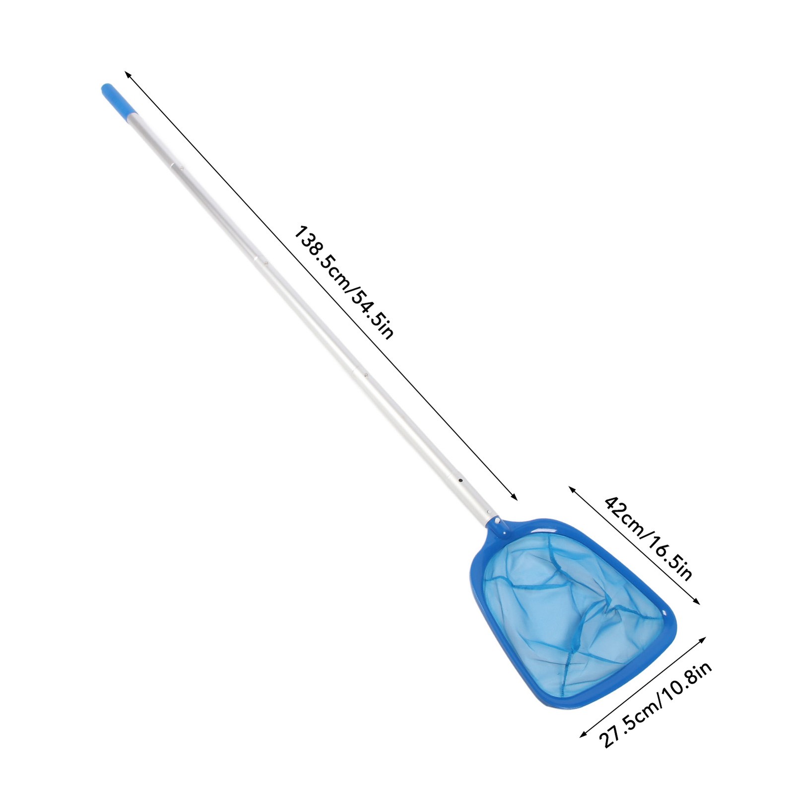 Pool Skimmer Net With Pole Adjustable Length For Quick Cleaning Easy To Use