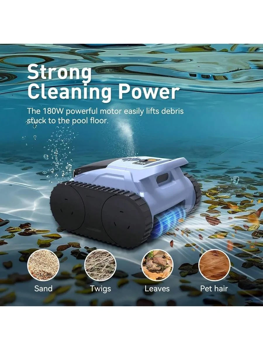 2025 Robotic Pool Cleaner, Smart Navigation For Inground Pools Up To 2,150 Sq.Ft
