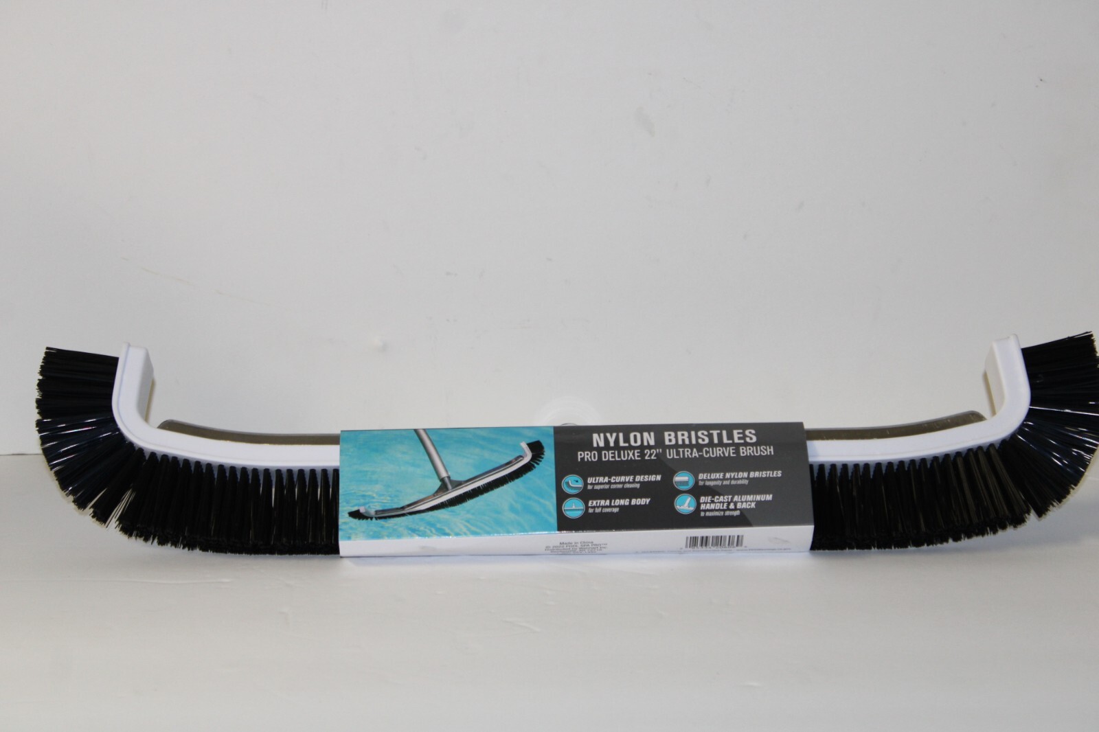 Pool Spa Pro Deluxe 22 Inch Ultra-Curve Swimming Pool and Spa Cleaning Brush