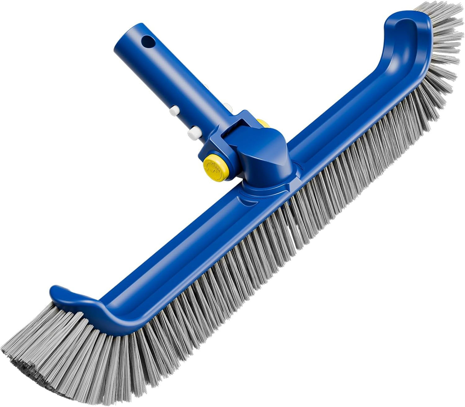 Pool Brush with Rotatable Handle,17.5&Prime; Pool Brush Head for Inground Pools, Above