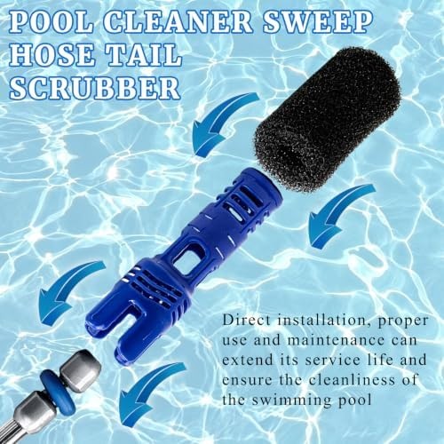 Pool Cleaner Sweep Hose Tail Scrubber and Prefilter Sponge Kit Fit for Polaris 3