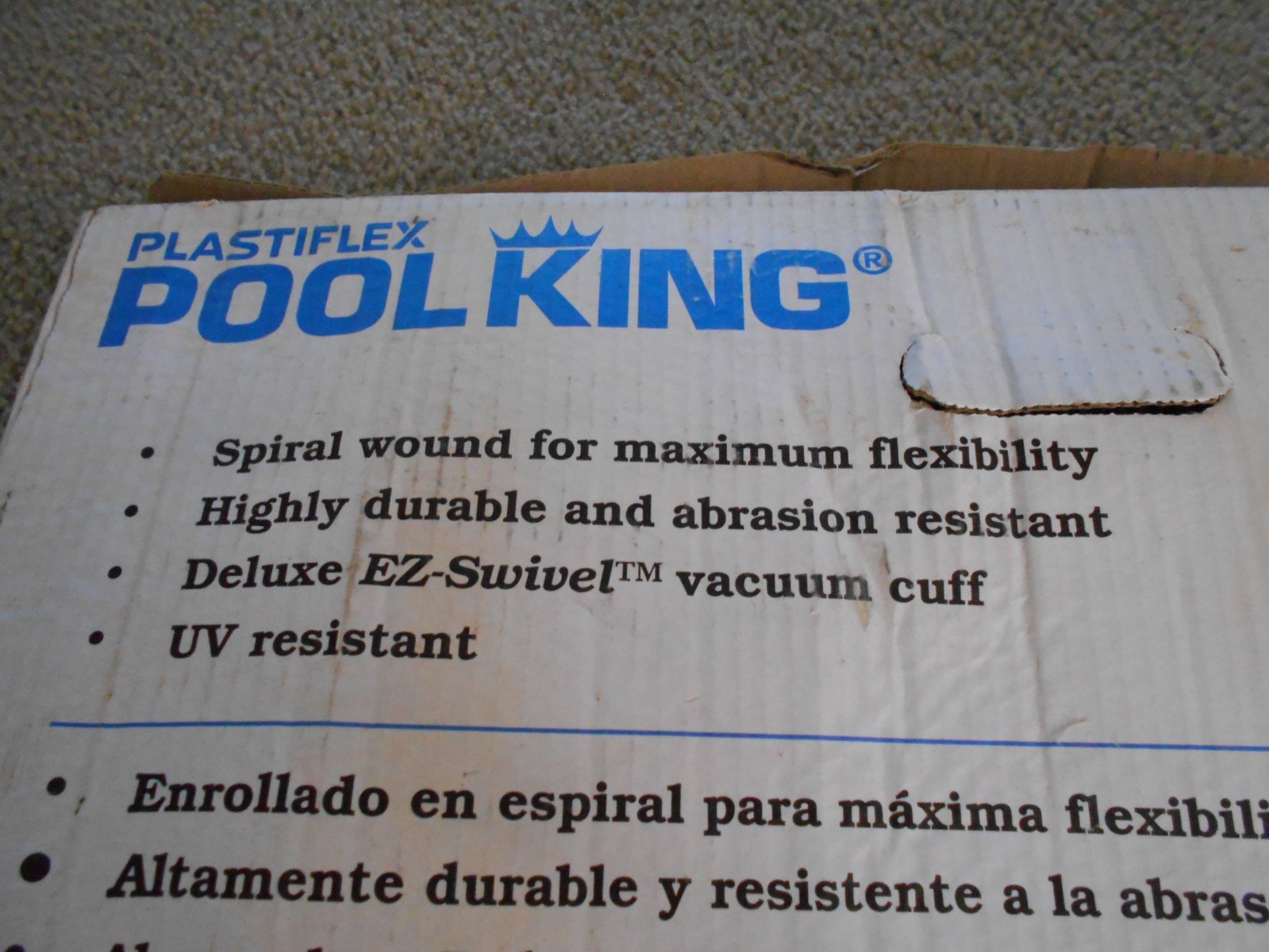 NEW Plastiflex Pool King 50&prime; x 1 1/2&Prime; Pool Vacuum Hose UV Resistant Highly Durab