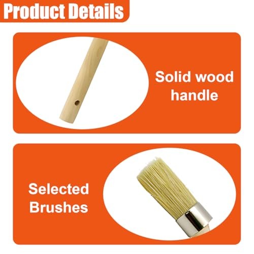 2PCS Car Curved Tire Mounting Paste Lube Brush, 45 Degree Angle Head Auto Wood