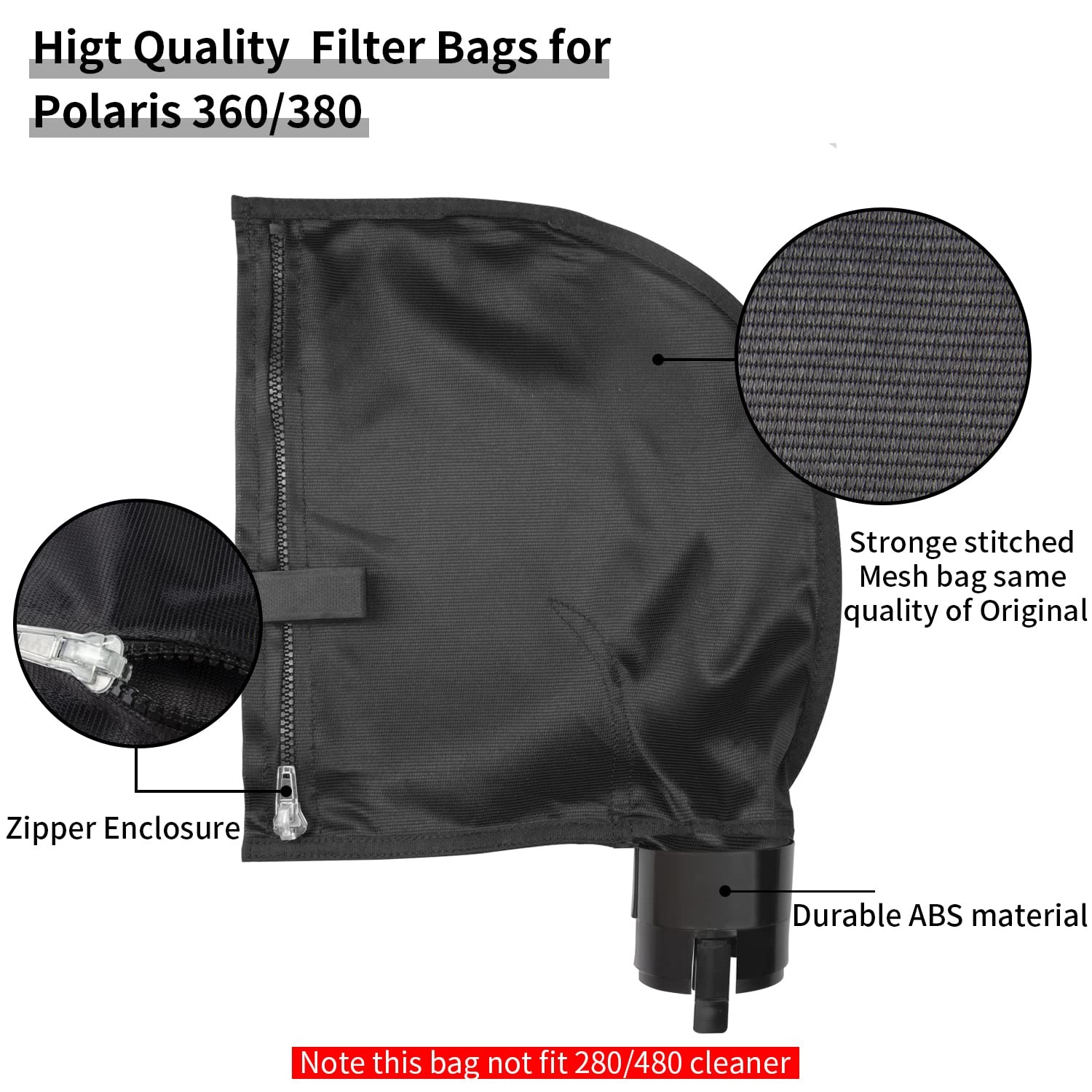 « 360 380 Replacement Bags for Polaris Pool Cleaner 3 Pack Debris Filters »