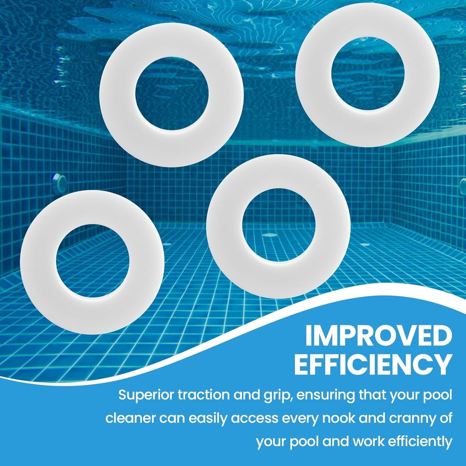 Essential Replacement 4PCS Foam Rings for Dolphin Cleaners – Superior Grip