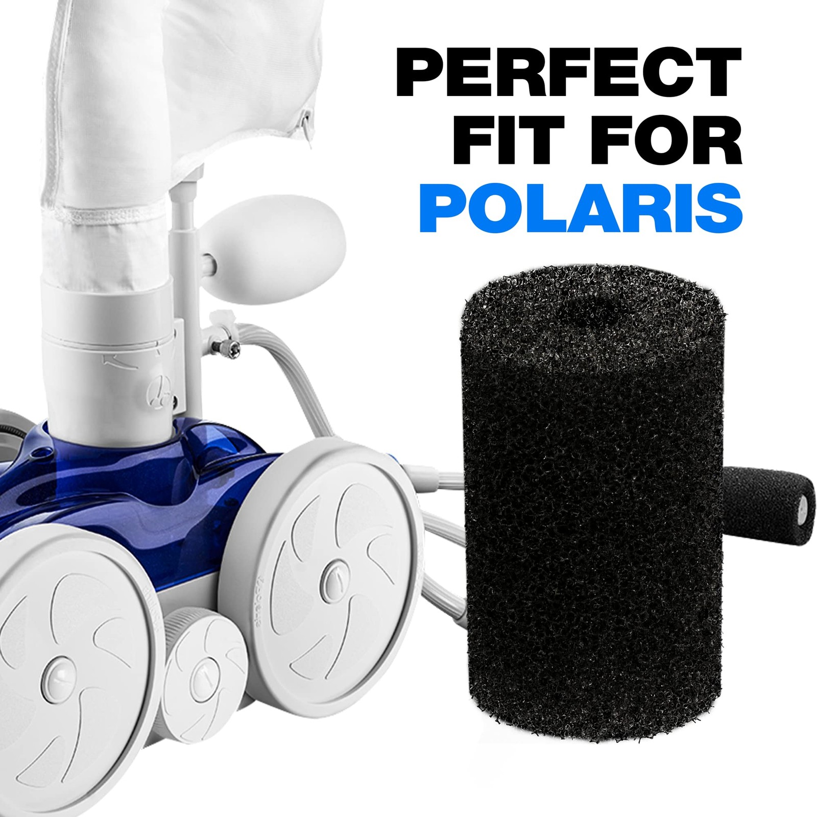 12 Pack Pool Hose Tail Scrubbers for Polaris VacSweep Cleaner Parts