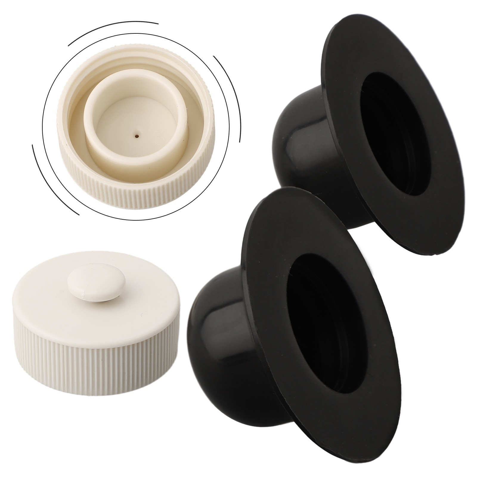 Drain Valve Cap White+black Garden Ground Pool Replacement 11044 / 10127