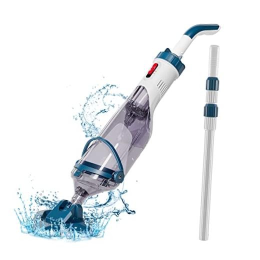 Pool Vacuum for Above Ground Pool with a Telescopic Pole, Running Blue PC10