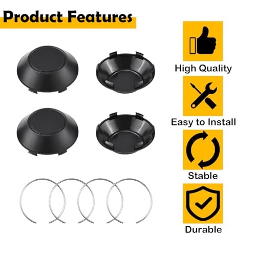 1523153-655 4Pcs Hub Cover Caps Wheel Caps Compatible with Polaris RZR XP