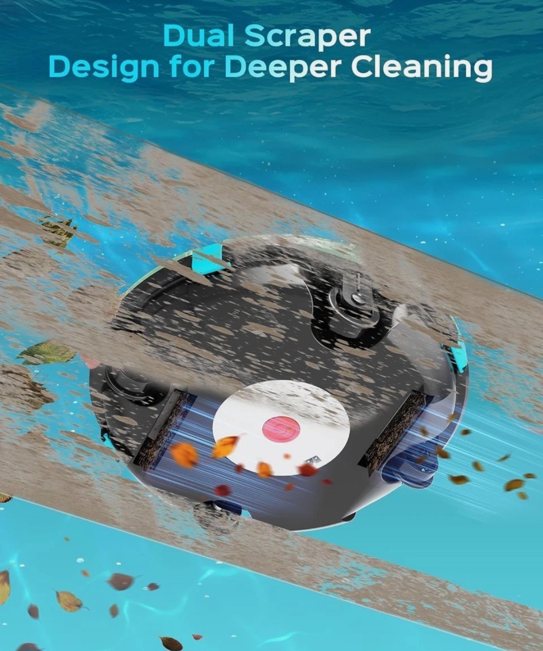 2026 Upgrade Cordless Robotic Pool Cleaner, Lasts 80 Min, Automatic Vacuum fo…