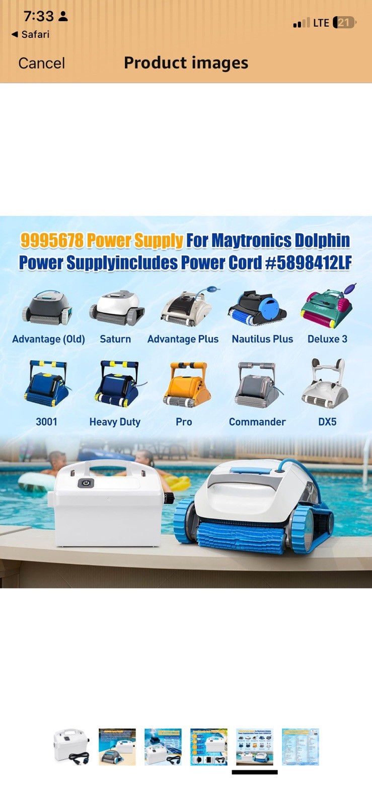 Maytronics Dolphin 9995670 Power Supply 180W Open Box