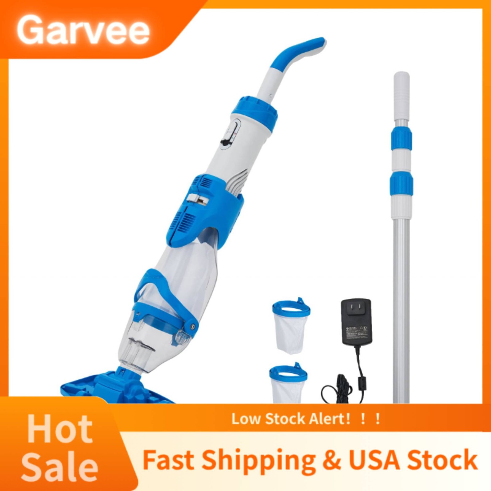 Telescopic Pole And Dual-Filter Equipped On PCT403T-2.0SL-2.0Ah Wireless Recharg