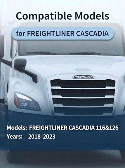 Floor Mats fit for Freightliner Cascadia 2018-2023, 116&126, Heavy Duty Truck
