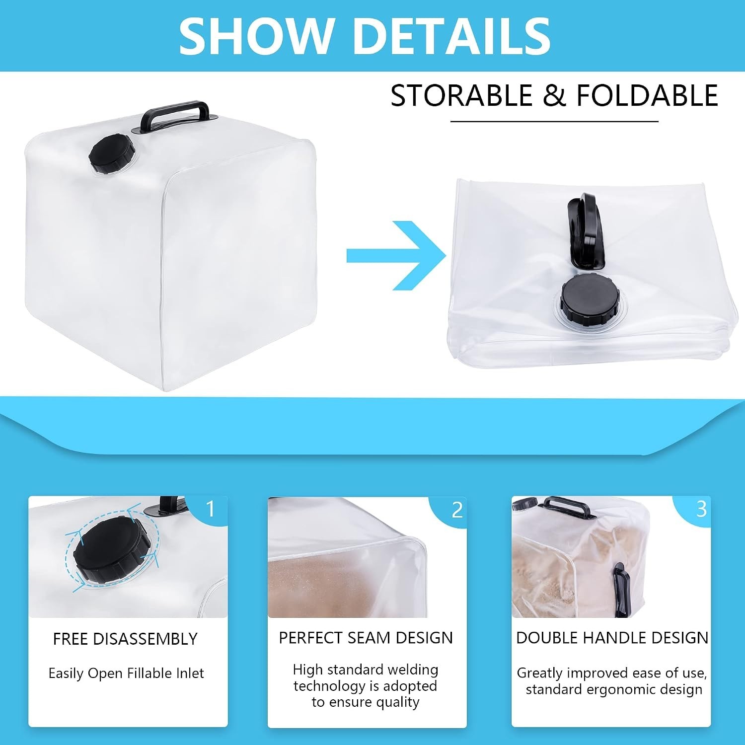 50 LB Capacity Pool Weight Bags – Durable Plastic for Above Ground Pools
