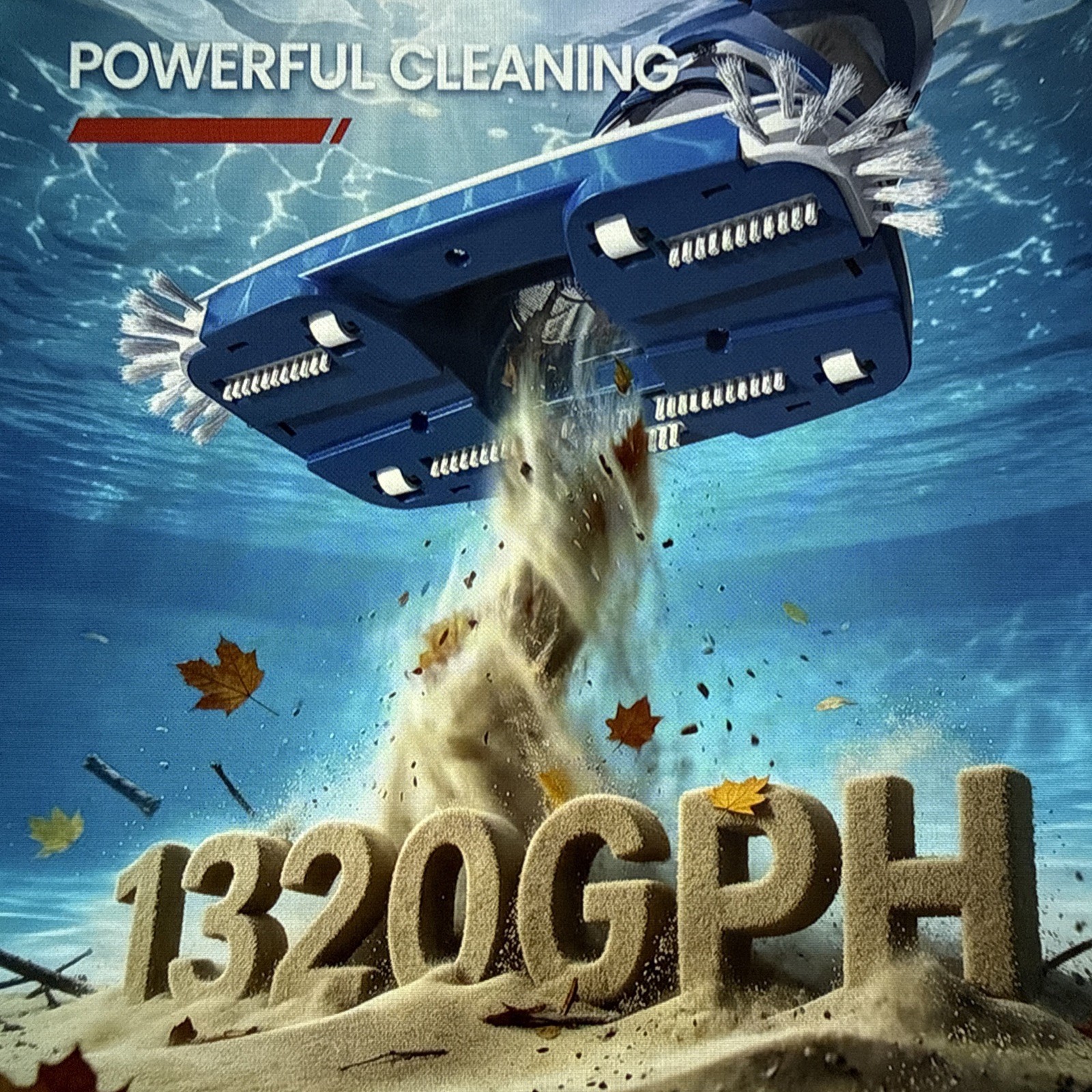 Cordless Pool Vacuum with Dual Mode & 22 GPM Suction for In/Above Ground Pools
