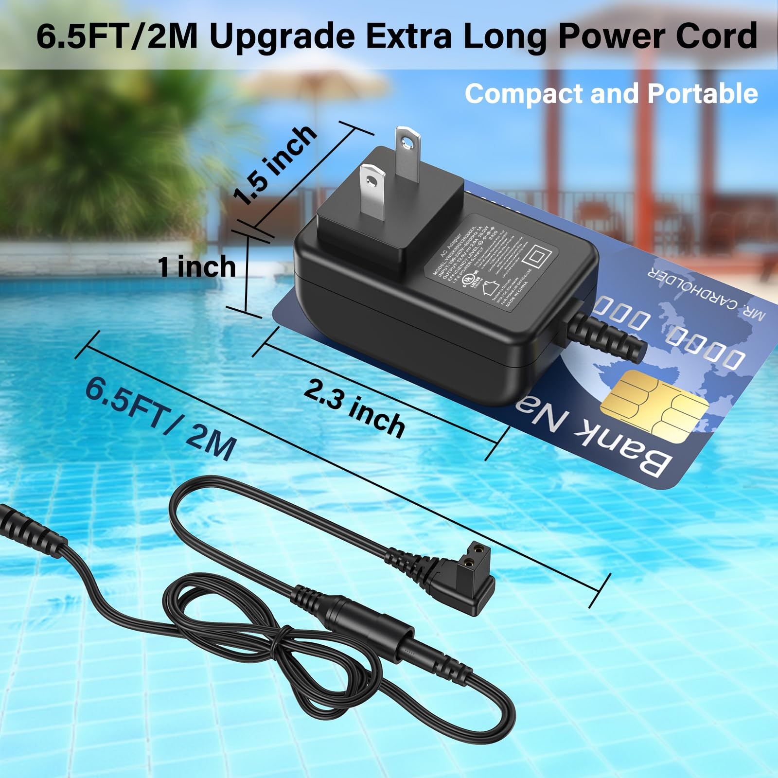 12.6V for Aiper Seagull HJ1103J 1000 Cordless Robotic Pool Vacuum Cleaner Cha…