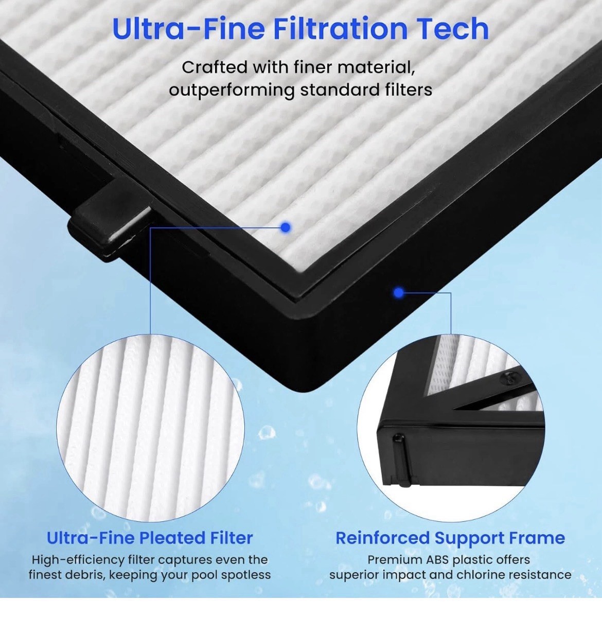 4x Filter for Dolphin Robotic Pool Cleaner Nautilus CC Plus M400 M500 9991432-R4