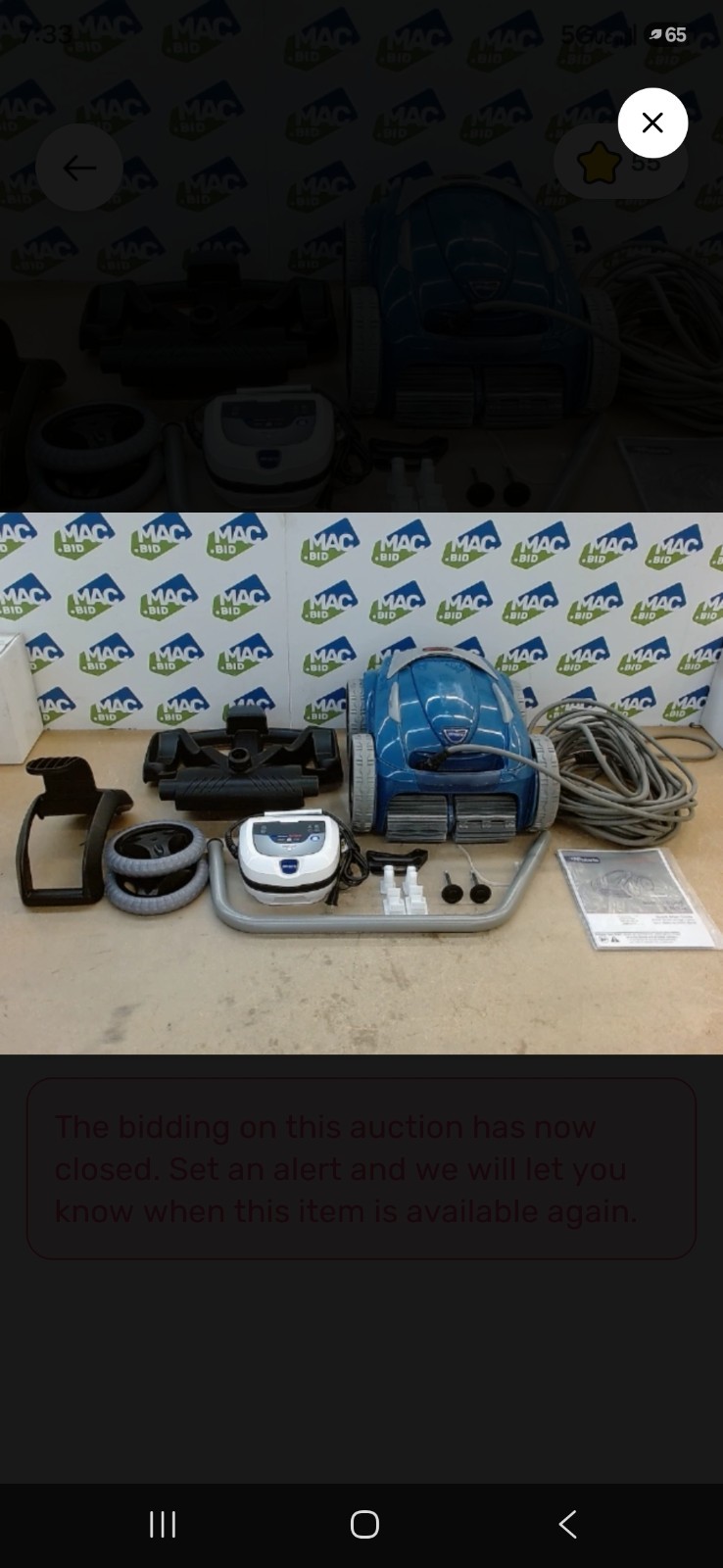 Polaris 9650iQ Robotic Pool Cleaner w/ Caddy & Power Unit, In-Ground