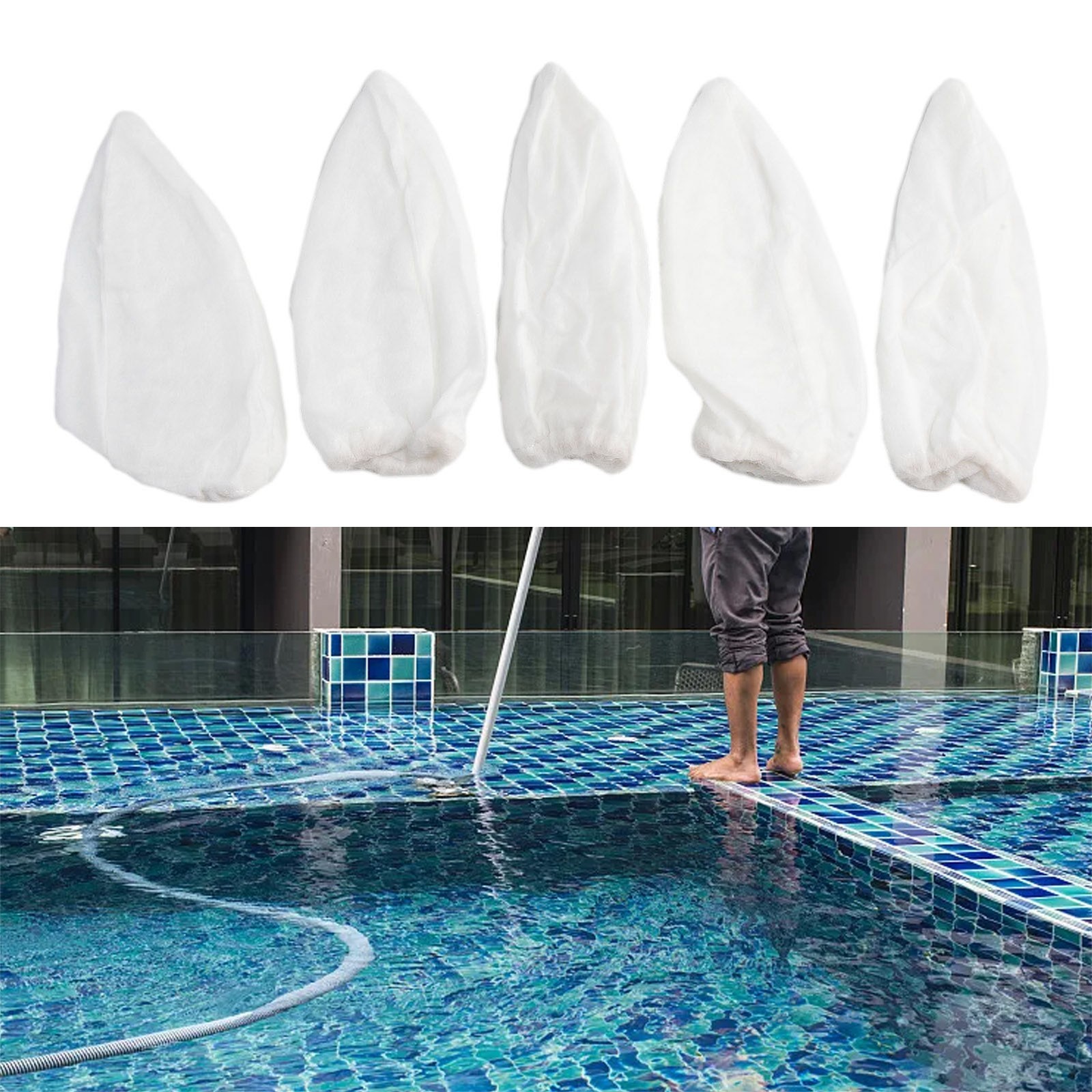 Vacuum Filters Filter Bags Swimming Pool Accessories 13x8x3cm Pool Cleaner Bag