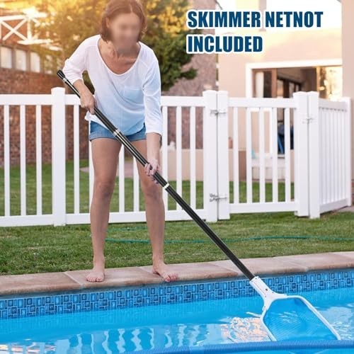 Telescopic 15FT Carbon Fiber Pool Cleaning Pole – Lightweight, Adjustable, Easy