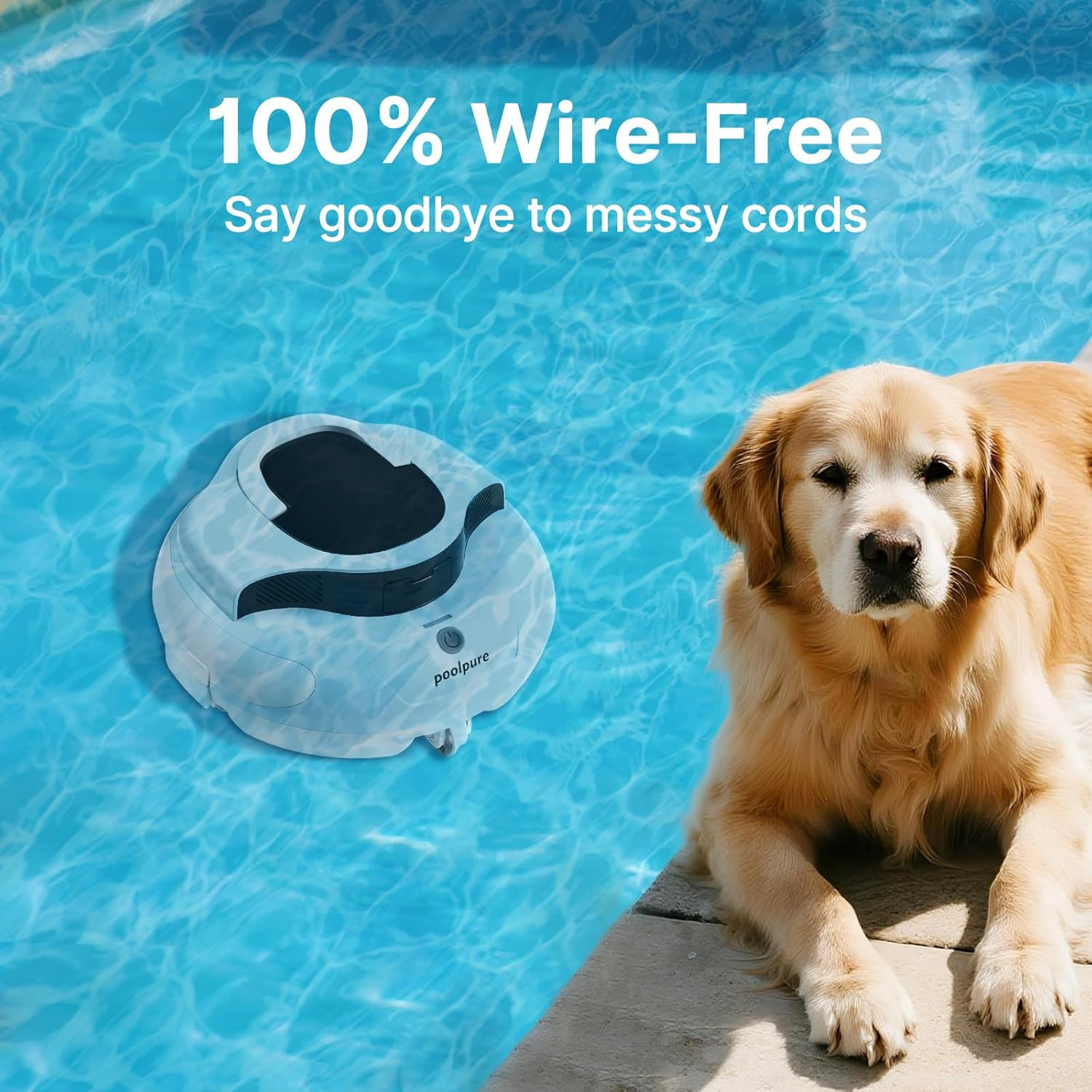 Robotic Pool Cleaner Cordless Vacuum In Ground Flat Pools 120 Min Dual Motor