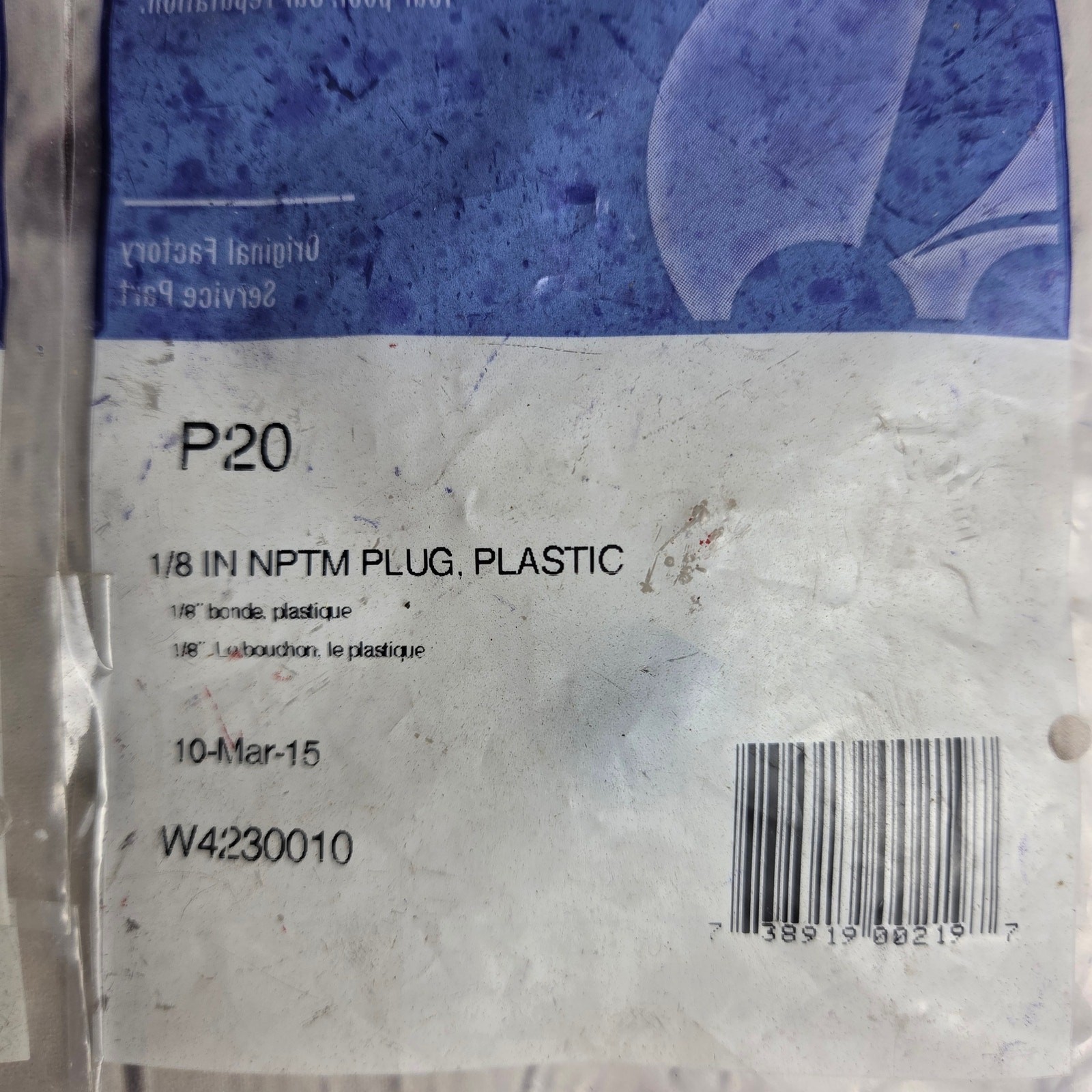 LOT OF 2 Polaris Cleaner Booster Pump Plug P20 P-20 1/8&Prime;