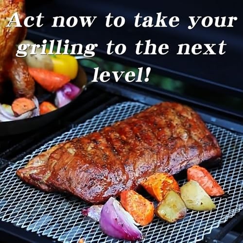 Grill Topper, 10 Pcs Disposable BBQ Grill Toppers, 12×16 in Non-Stick Heavy