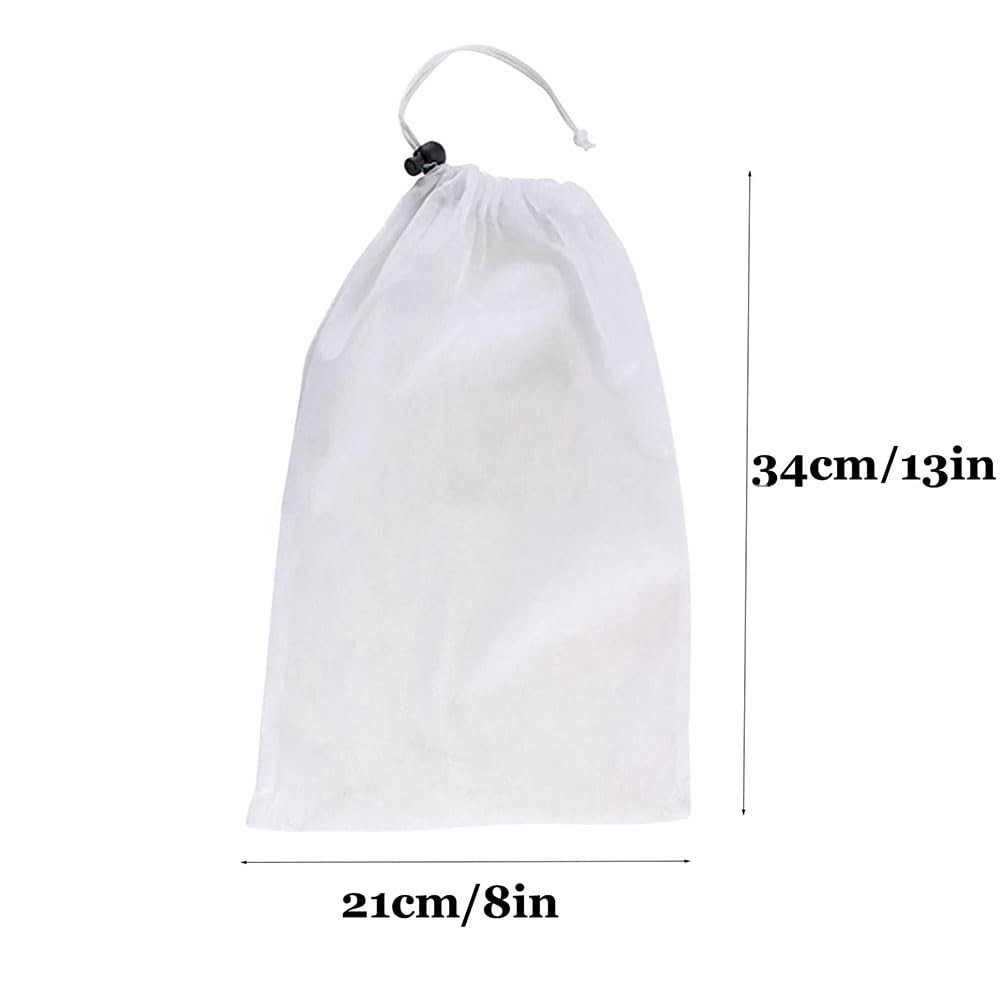 4 Pcs Pool Vacuum Mesh Bag Pool Cleaner Bags Drawstring Fine Mesh Bag Leaf Fi…