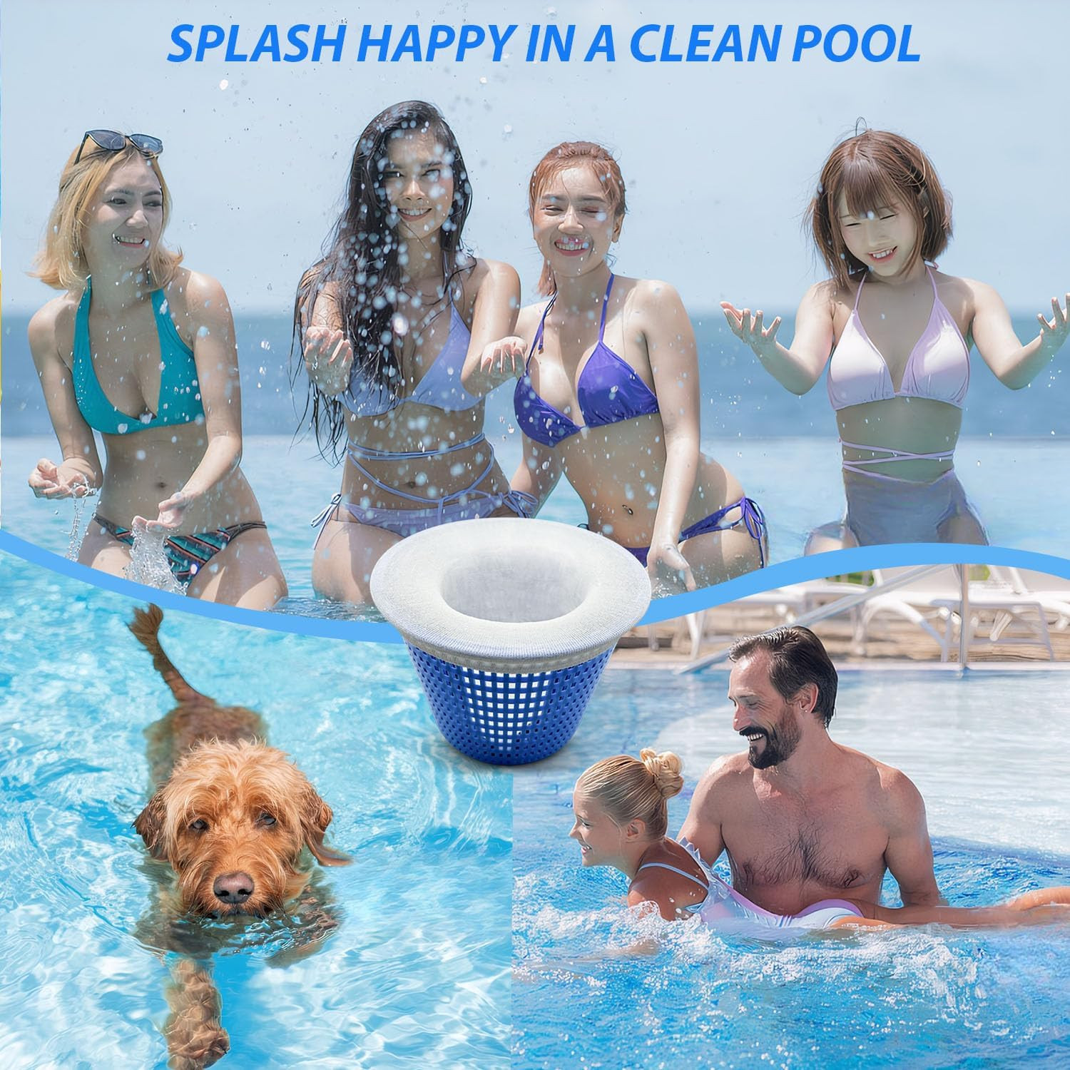 40-Pack Pool Skimmer Socks, Ultra Fine Mesh for Hair, Debris and Leaves | 40-Pac
