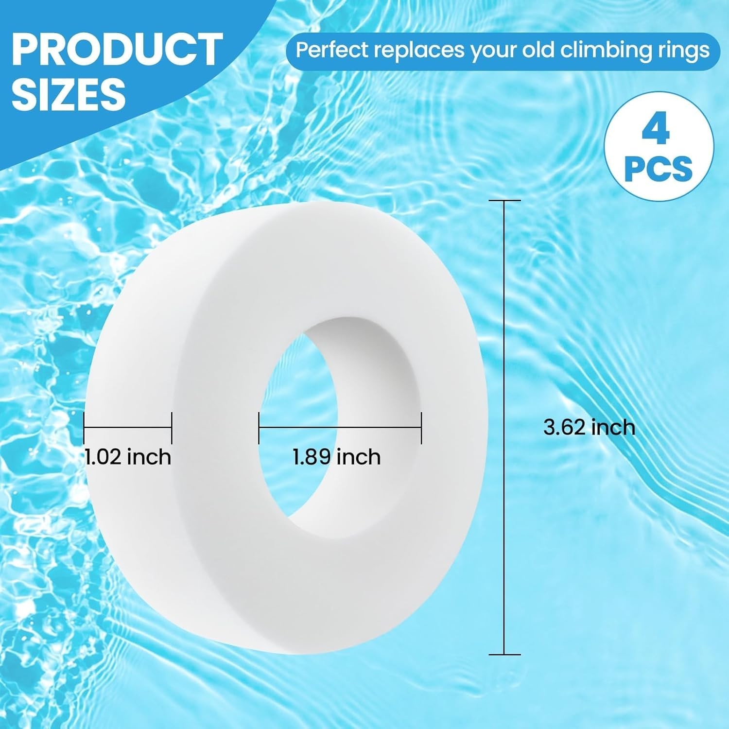 Essential Replacement 4PCS Foam Rings for Dolphin Cleaners – Superior Grip