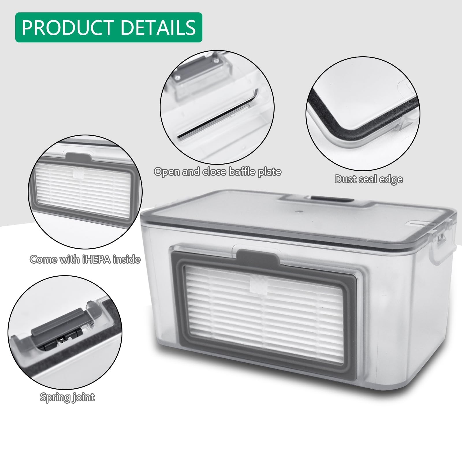 Robot Vacuum dustbin, Sweeping Robot Box Water Tank,Robot Vacuum Replacement …