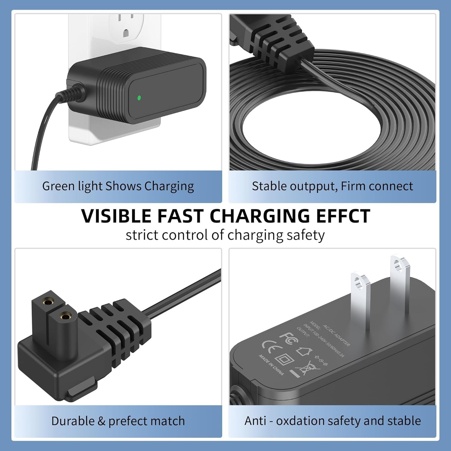 Charger for Robotic Pool Cleaner Compatible with Seauto/RERIOU/Zyerch Robotic…