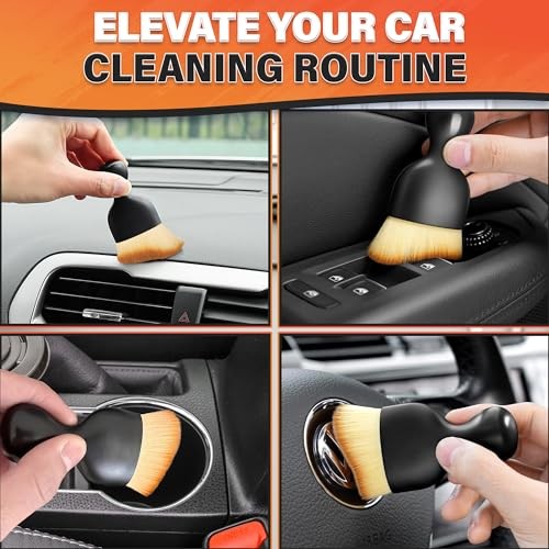 3Pcs Auto Detailing Brushes Set – 2.29&Prime; x 3.98&Prime; Car Cleaning Brush Interior