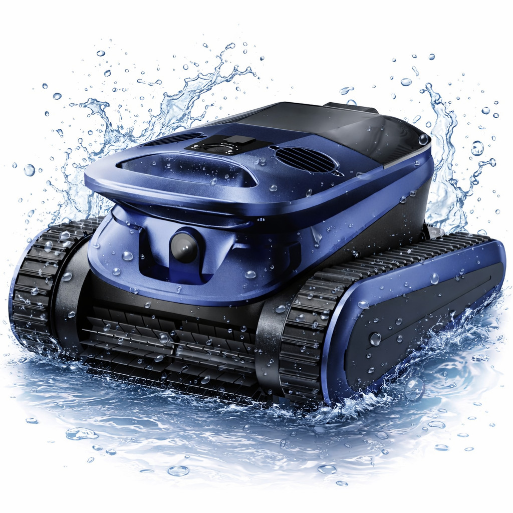 Robotic Pool Cleaner for Inground Pool Smart Wavepath Navigation 240-Min Runtime