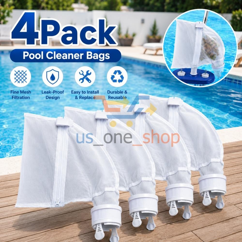 4 Pack 280 All Purpose Zipper Bag K13 For Zodiac Polaris 280 480 Pool Cleaners