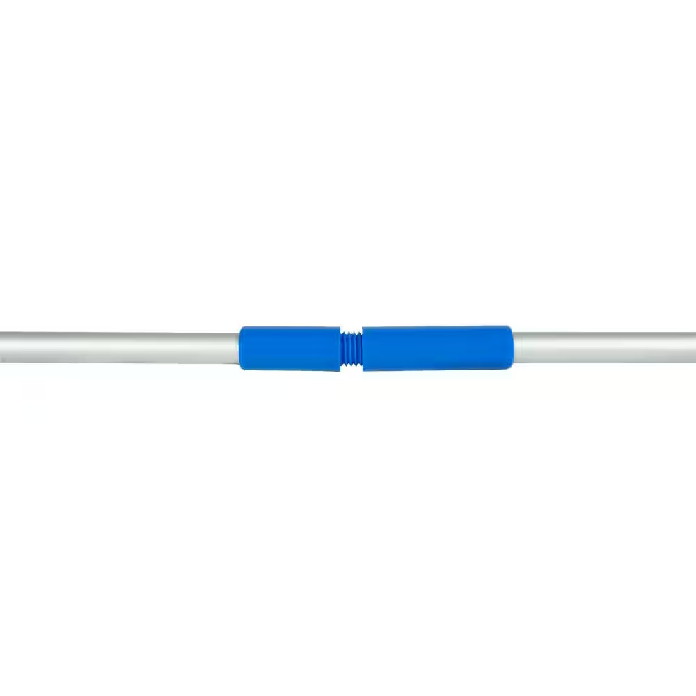 Swimming Pool and Spa Leaf Skimmer with 4 Ft. 2-Piece Pole