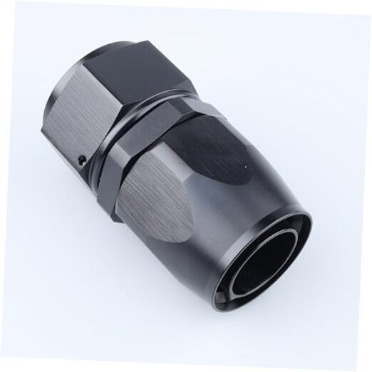 -16 AN Straight Swivel Hose End Fitting Aluminum Black 16AN Straight – Black