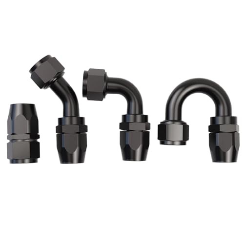 180 Degree Aluminum Swivel Hose End Fitting for Braided CPE Fuel 12AN 180Degree