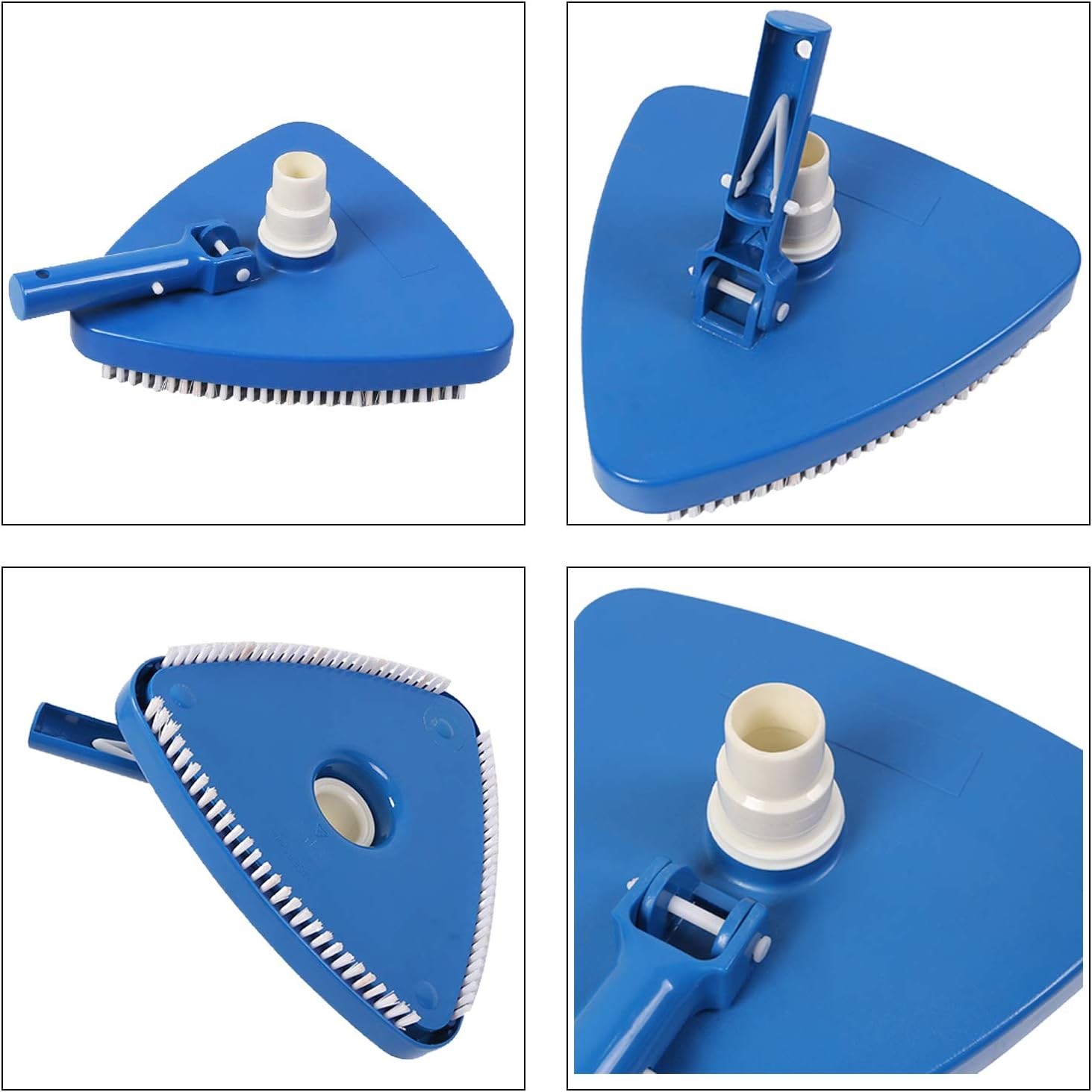 Weighted Triangular Pool Vacuum Head for Above Ground and Inground Pool Cleaning